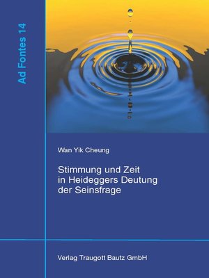 cover image of Stimmung und Zeit in Heideggers Deutung der Seinsfrage